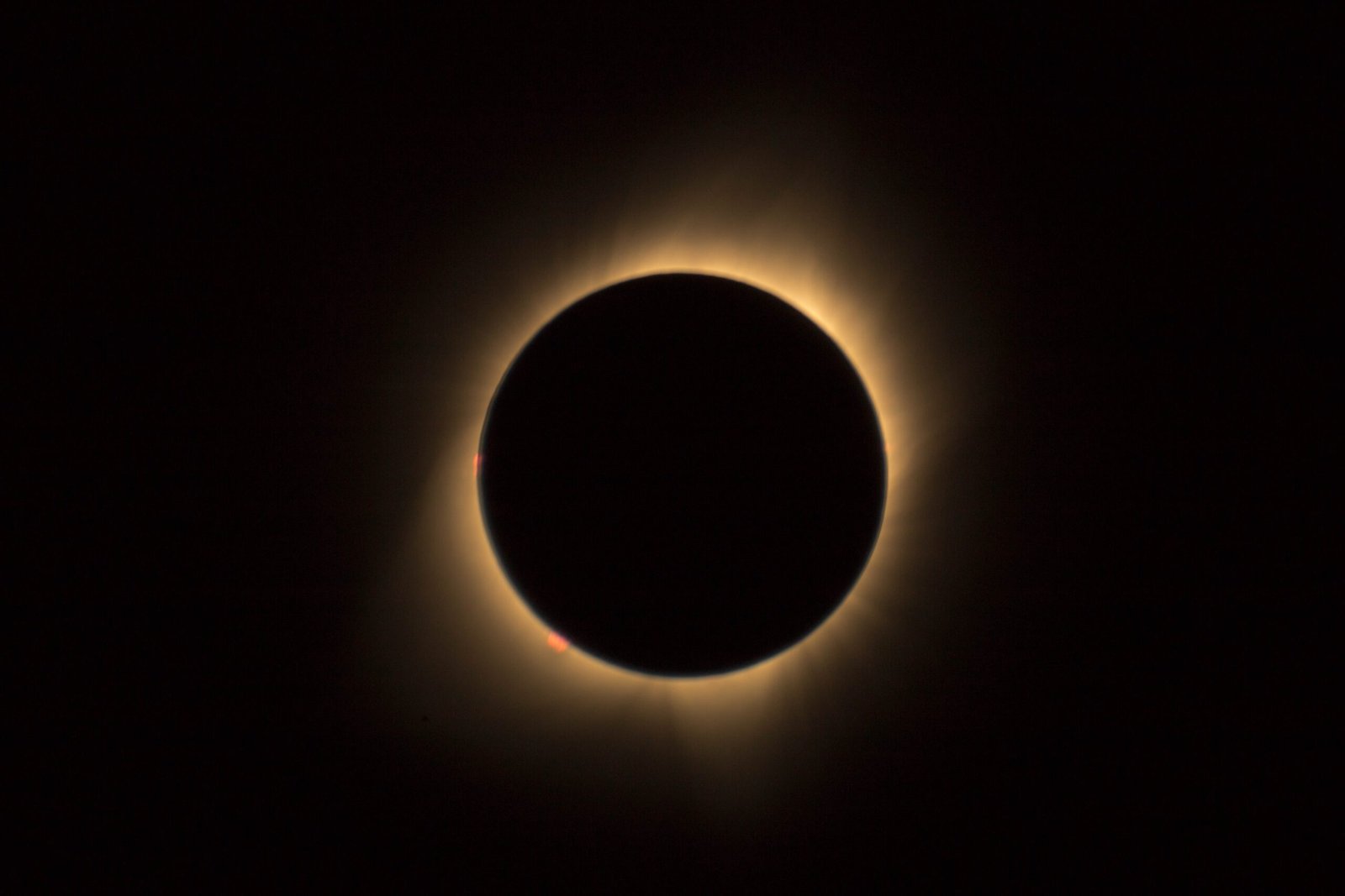 A close-up photo of a solar eclipse