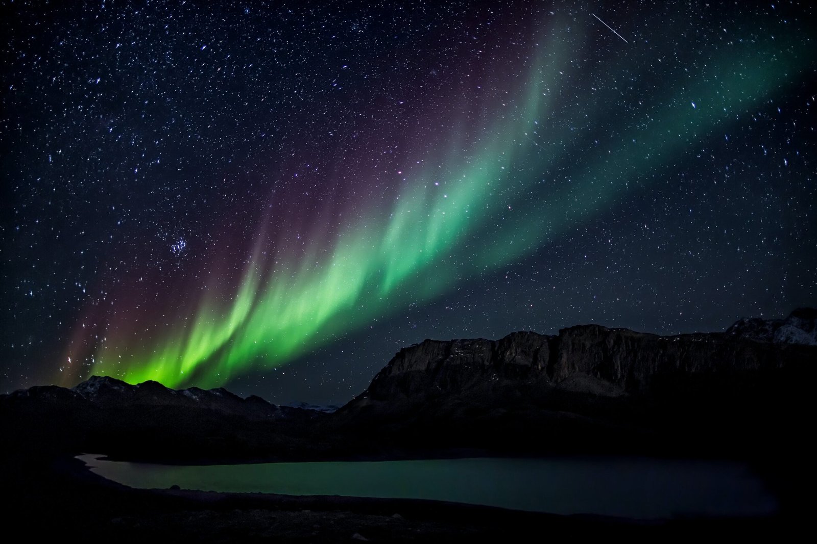 Northern lights in greenland